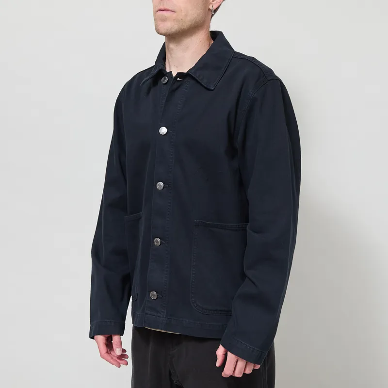 Anerkjendt Akozzy Twill Overshirt Caviar-1