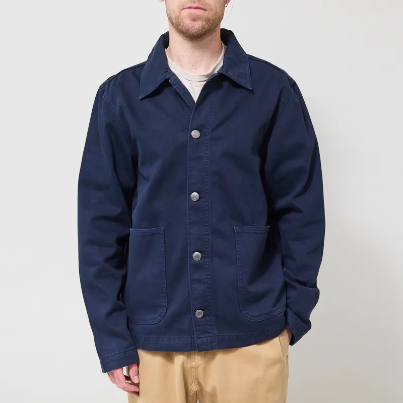 Anerkjendt Akozzy Twill Overshirt Sky Captain