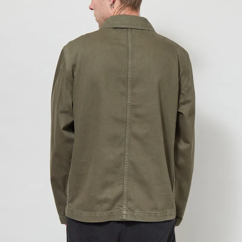Anerkjendt Akozzy Twill Overshirt Forest Night-2