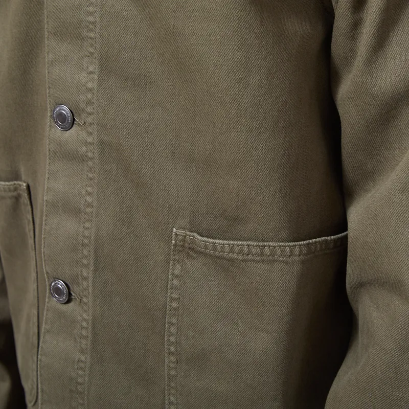 Anerkjendt Akozzy Twill Overshirt Forest Night-6