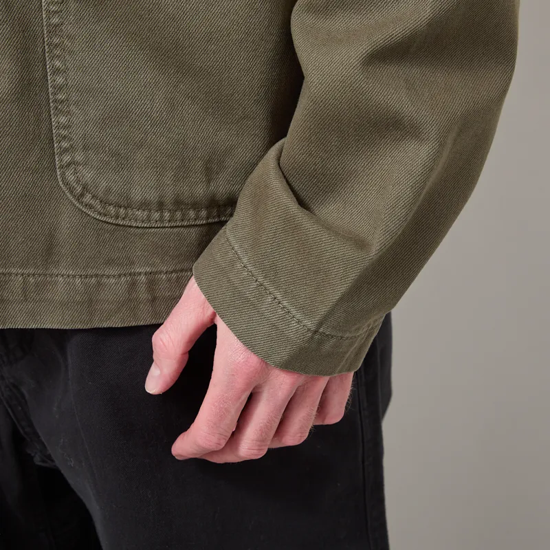 Anerkjendt Akozzy Twill Overshirt Forest Night-8
