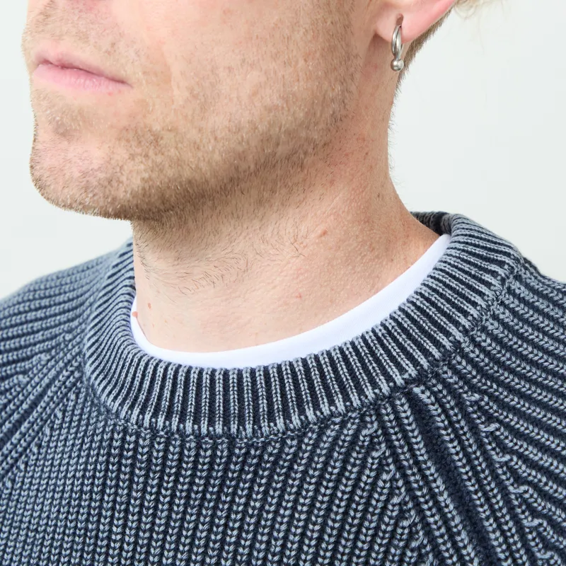 Anerkjendt Aksune Washed Patent Knit Sky Captain-3