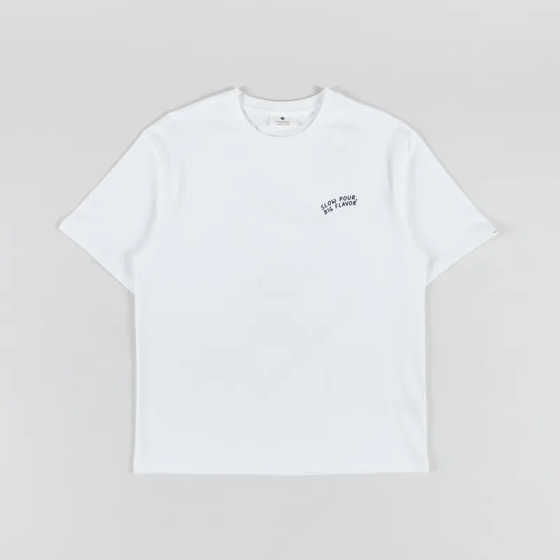 Anerkjendt Akvillads Slow Pour T Shirt Bright White-1