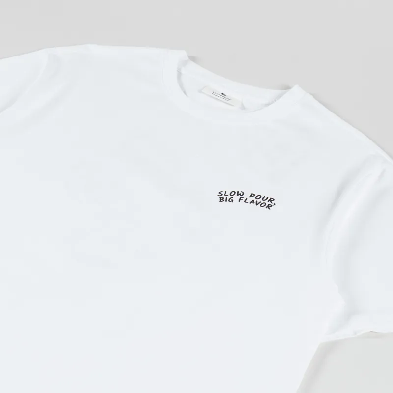 Anerkjendt Akvillads Slow Pour T Shirt Bright White-3