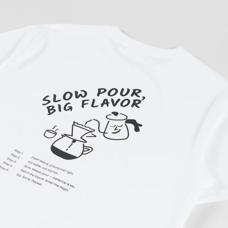 Anerkjendt Akvillads Slow Pour T Shirt Bright White-2
