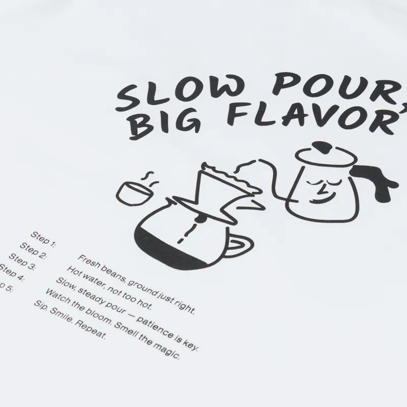 Anerkjendt Akvillads Slow Pour T Shirt Bright White-4
