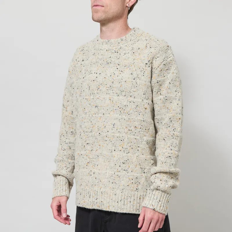 Anerkjendt Aksinus Heavy Wool Knit Light Grey Mel-1