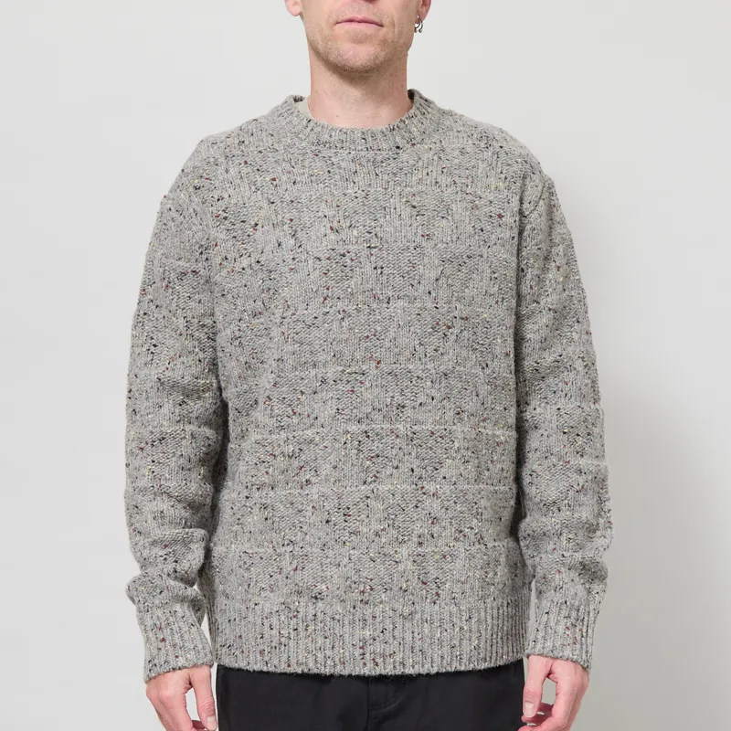 Anerkjendt Aksinus Heavy Wool Knit Medium Grey Mel
