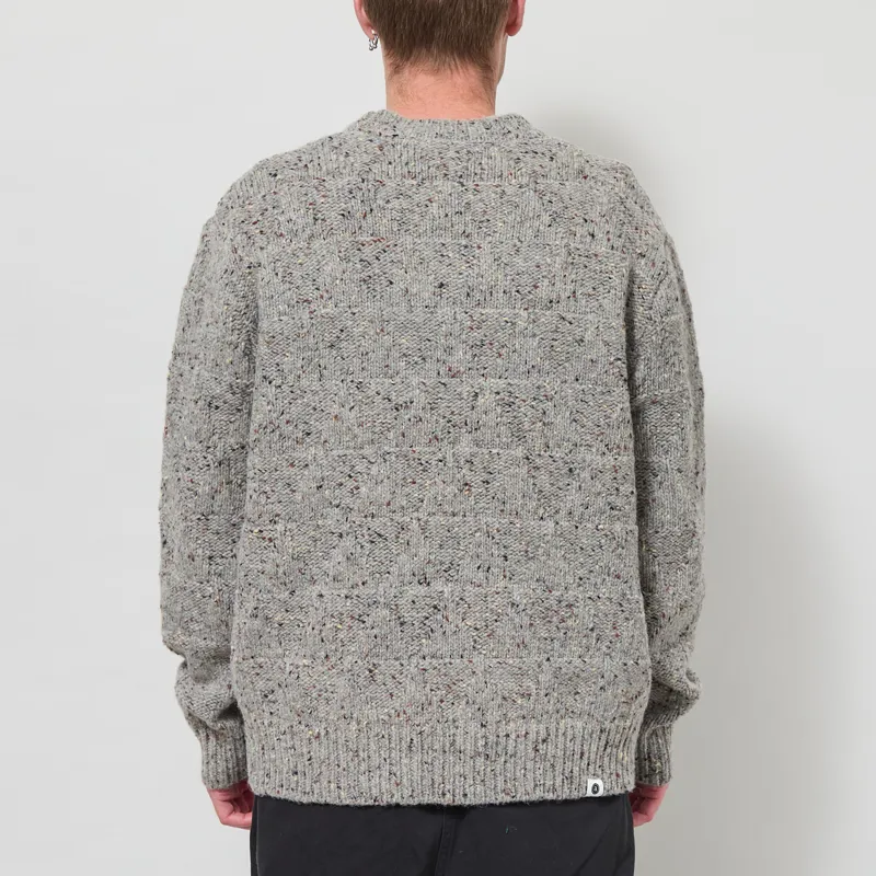 Anerkjendt Aksinus Heavy Wool Knit Medium Grey Mel-2