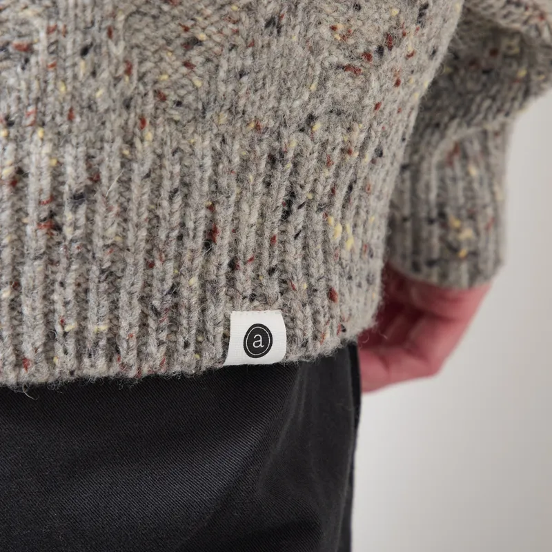 Anerkjendt Aksinus Heavy Wool Knit Medium Grey Mel-5