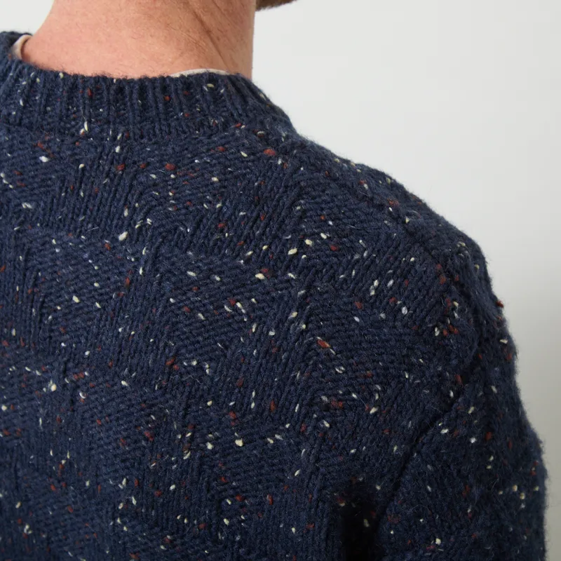 Anerkjendt Aksinus Heavy Wool Knit Sky Captain-4