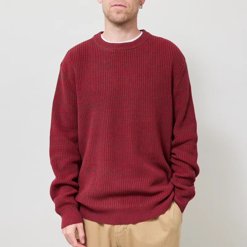 Anerkjendt Aksinus Cotton Knit Jumper Red Dahlia