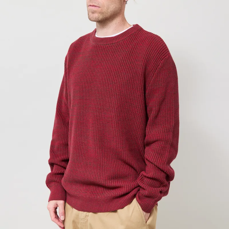 Anerkjendt Aksinus Cotton Knit Jumper Red Dahlia-1