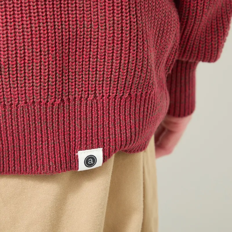 Anerkjendt Aksinus Cotton Knit Jumper Red Dahlia-7