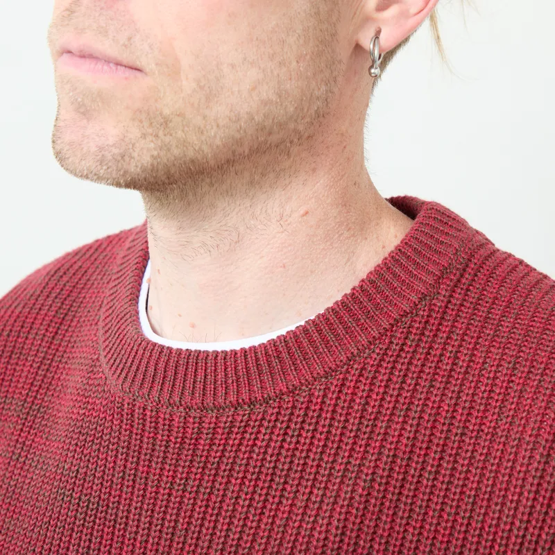 Anerkjendt Aksinus Cotton Knit Jumper Red Dahlia-3