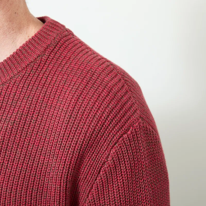 Anerkjendt Aksinus Cotton Knit Jumper Red Dahlia-4
