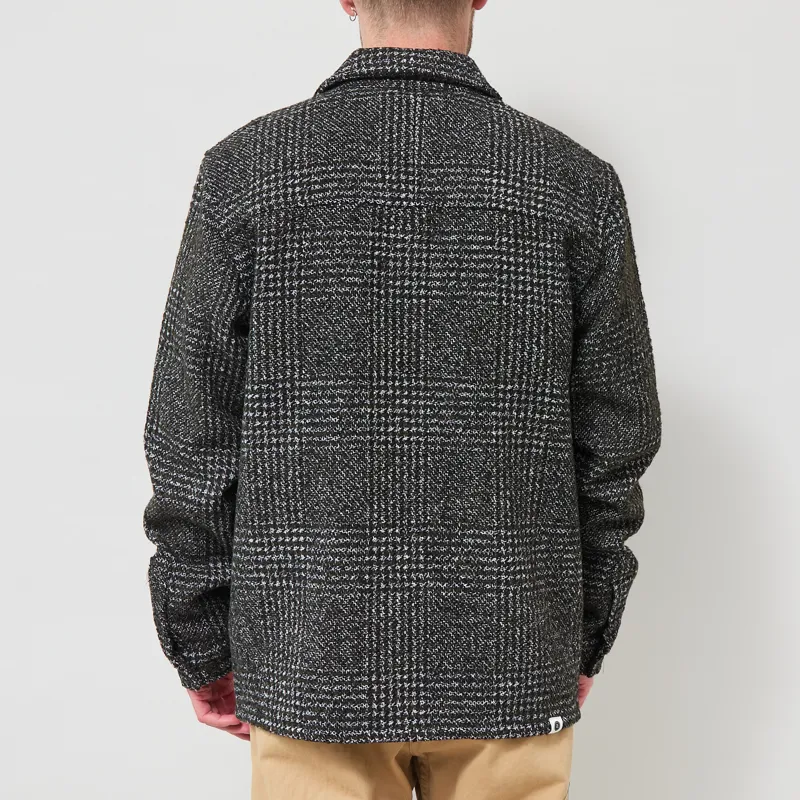 Anerkjendt Akhanky Wool Check Overshirt Forest Night-2