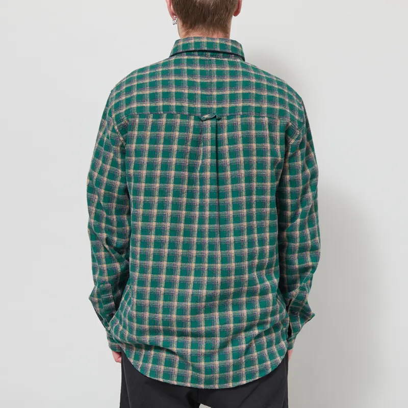 Anerkjendt Akleif Check Shirt Hunter Green-2