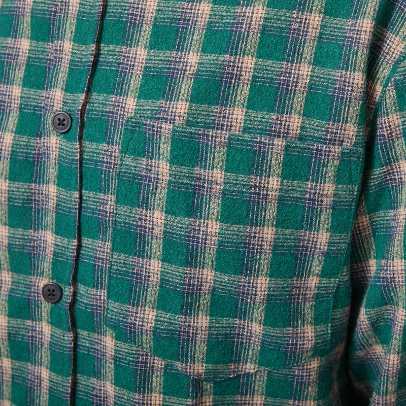Anerkjendt Akleif Check Shirt Hunter Green-5