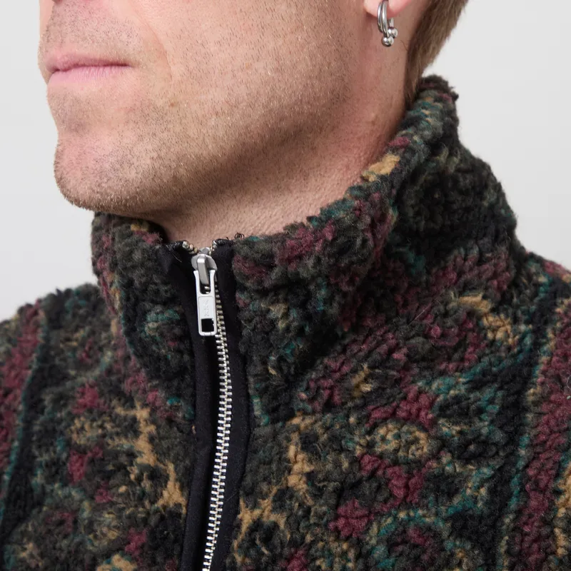 Anerkjendt Aktoni Jacq Teddy Cardigan Forest Night-3