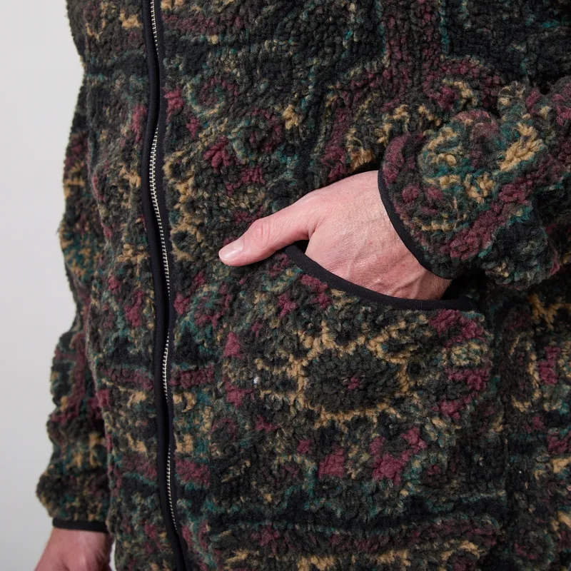 Anerkjendt Aktoni Jacq Teddy Cardigan Forest Night-4
