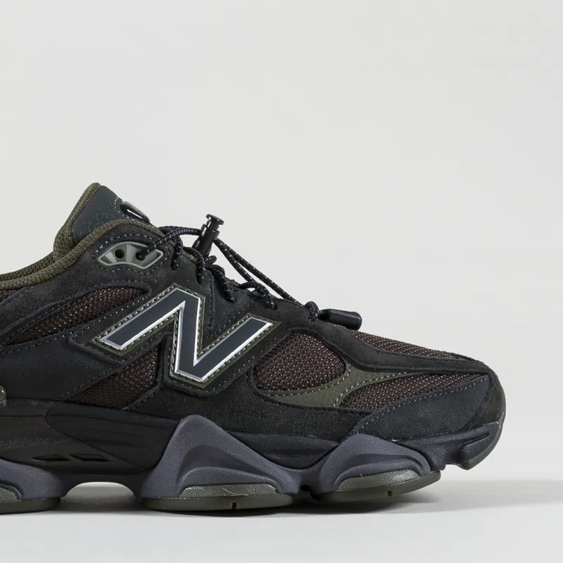 New Balance 9060 Shoes Blacktop Dark Moss Black-6