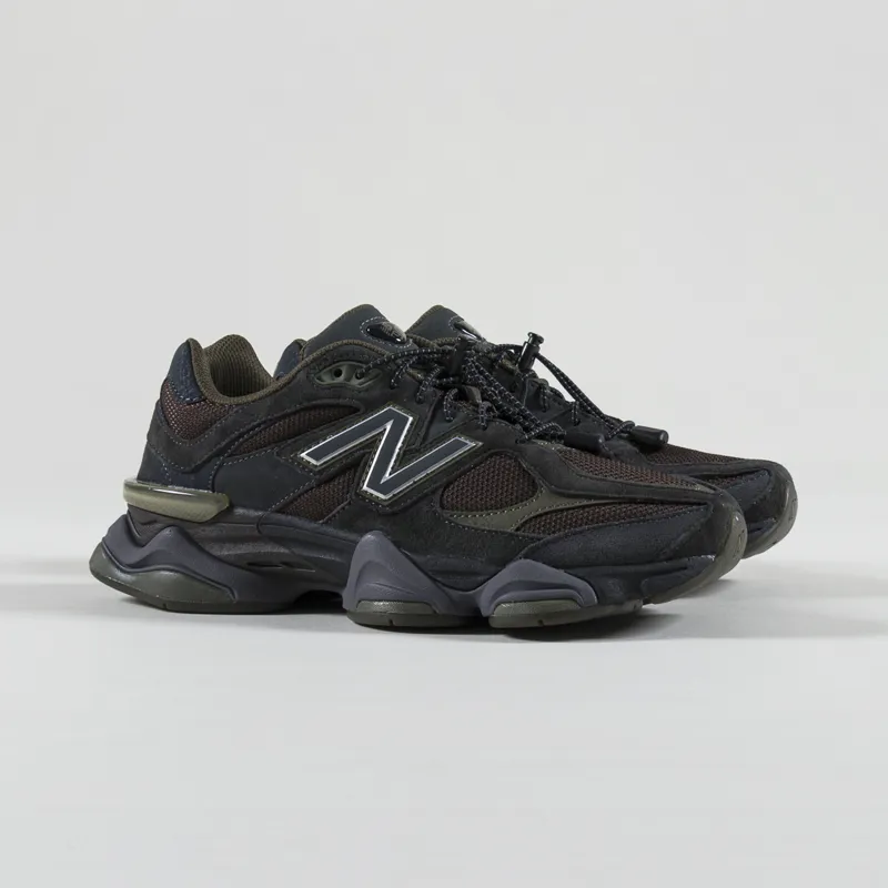 New Balance 9060 Mens Shoes Blacktop Dark Moss Green Black