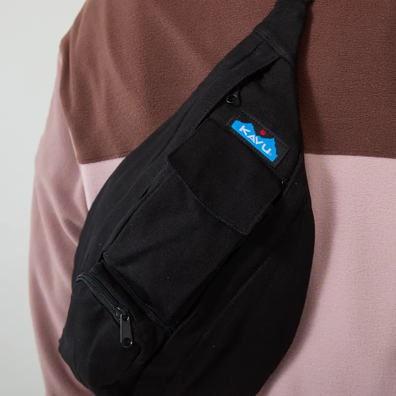 Kavu Womens Mini Rope Bag Black Night-3