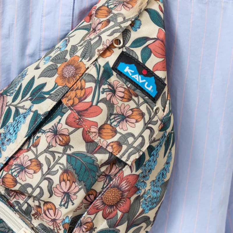 Kavu Womens Mini Rope Sling Bag Flower Field-3