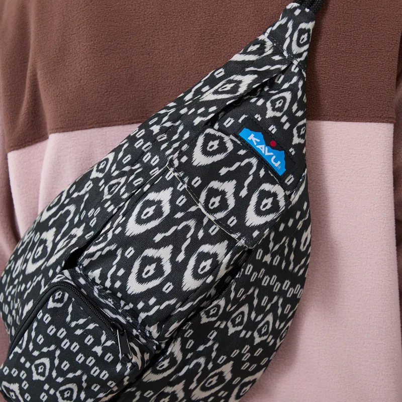 Kavu Womens Mini Rope Sling Bag Dark Sky Ikat-3