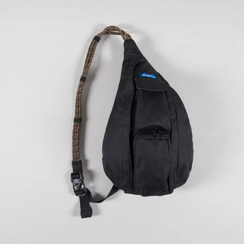 Kavu Mini Rope Sling Bag Jet Black