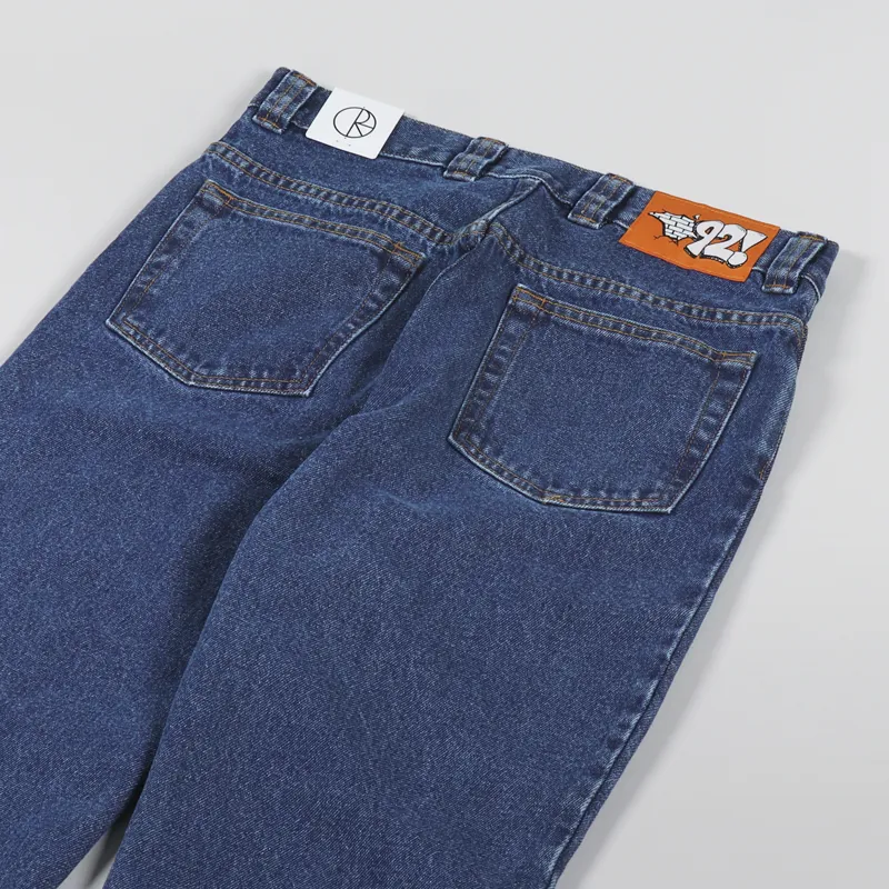 Polar Skate Co. Mens Regular Tapered 92 Denim Jeans Dark Blue