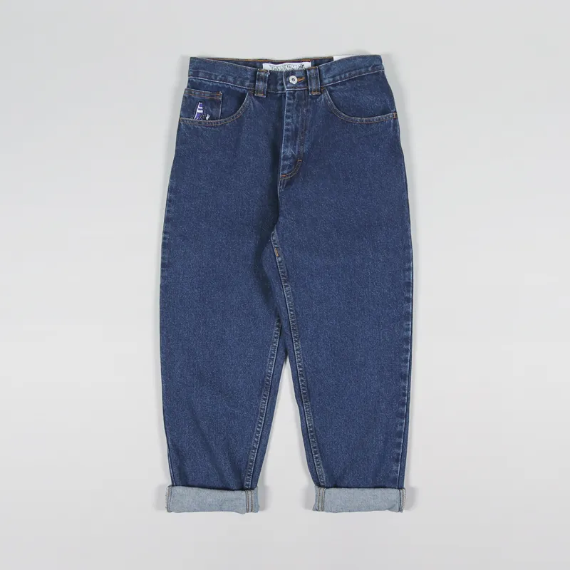 Polar Skate Co. Mens Regular Tapered 92 Denim Jeans Dark Blue Polar Skate Co. Mens Regular Tapered 92 Denim Jeans Dark Blue
