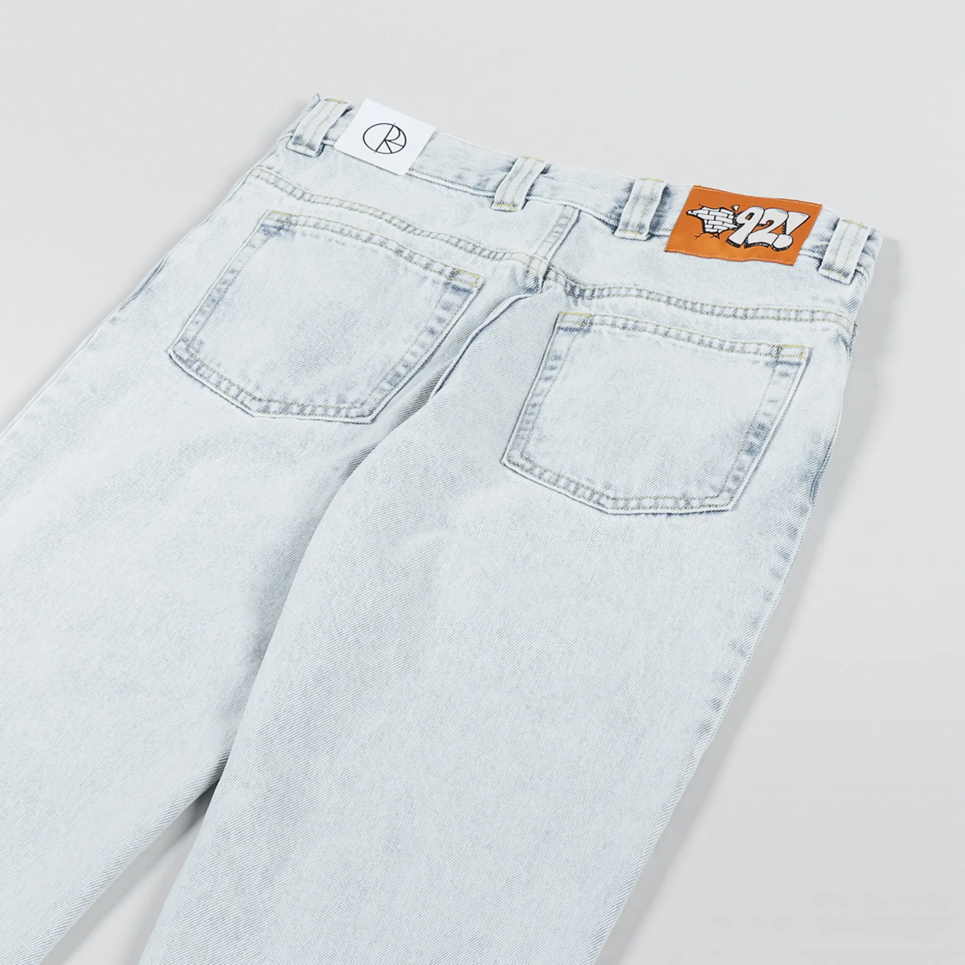 Polar Skate Co. Mens Regular Fit 92 Denim Jeans Light Blue