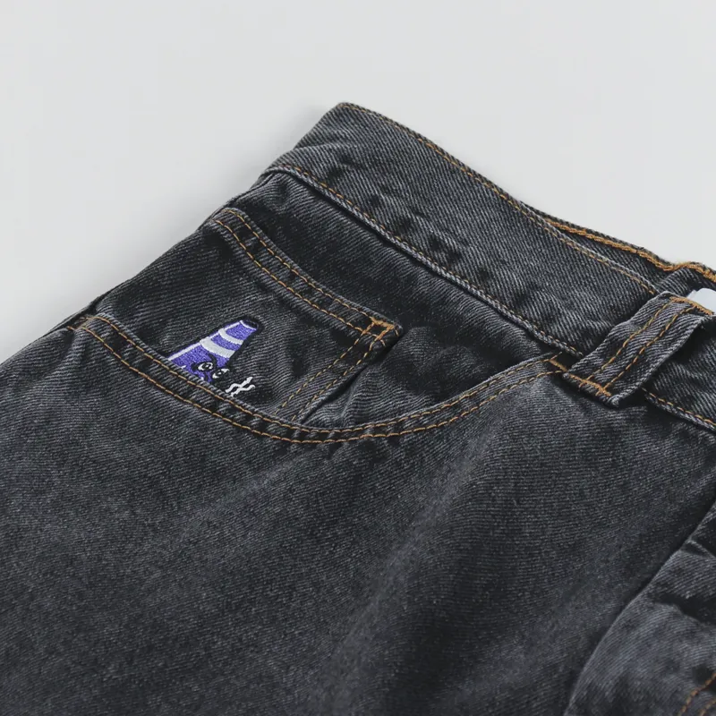 Polar Skate Co. Mens Regular Fit 92 Denim Jeans Washed Black