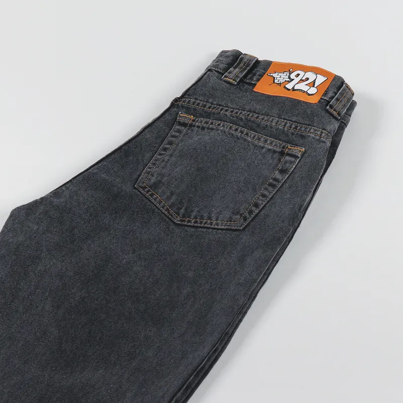 Polar Skate Co. Mens Regular Fit 92 Denim Jeans Washed Black