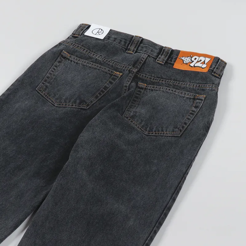 Polar Skate Co. Mens Regular Fit 92 Denim Jeans Washed Black Polar Skate Co. Mens Regular Fit 92 Denim Jeans Washed Black