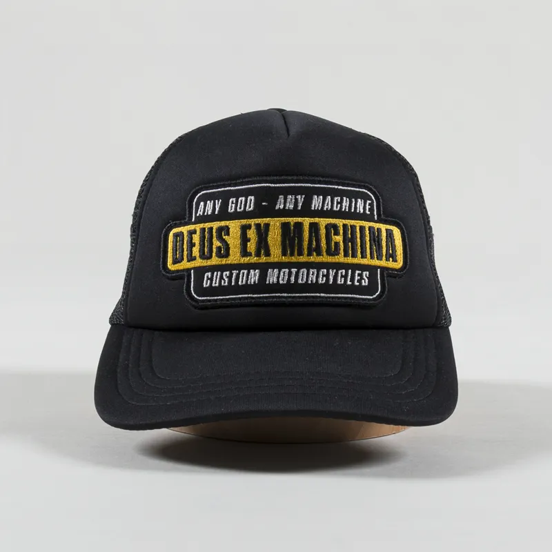 Deus Ex Machina Grip Tape Trucker Cap Black-1