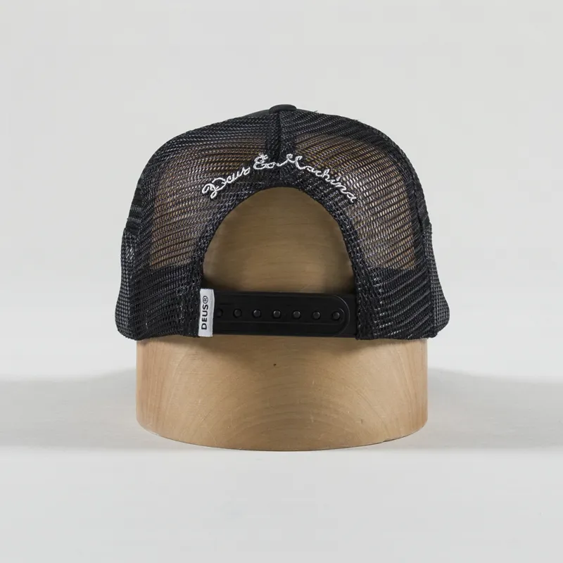 Deus Ex Machina Grip Tape Trucker Cap Black-3