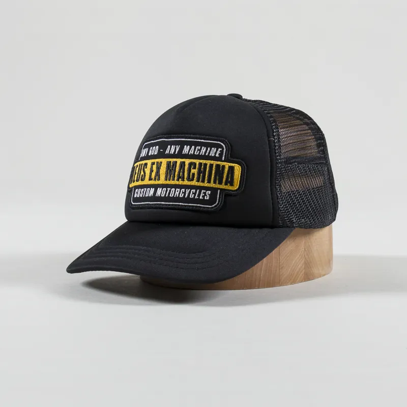Deus Ex Machina Grip Tape Trucker Cap Black