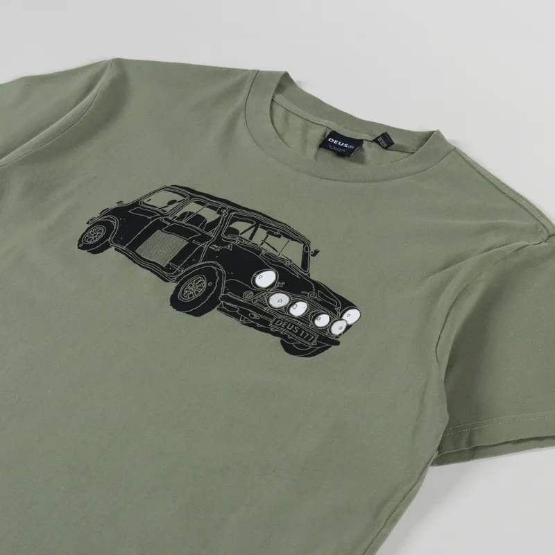 Deus Ex Machina Mini 117 T Shirt Lichen Green-1