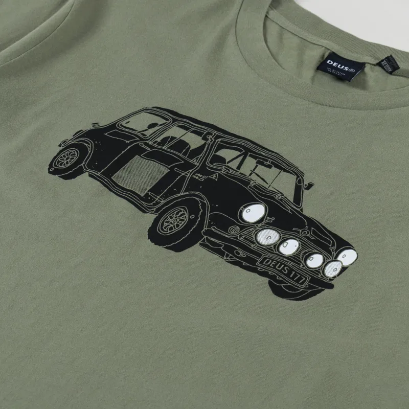 Deus Ex Machina Mini 117 T Shirt Lichen Green-2