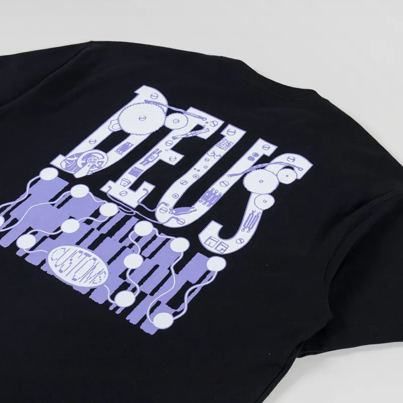 Deus Ex Machina Full Circuit T Shirt Black-2