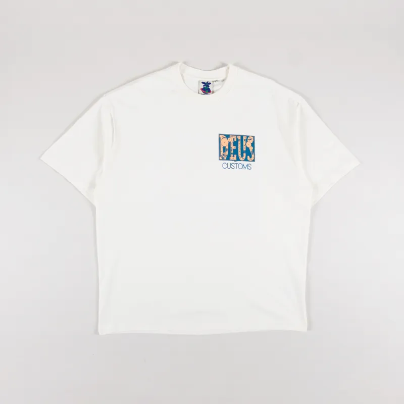 Deus Ex Machina Full Circuit T Shirt Vintage White-1