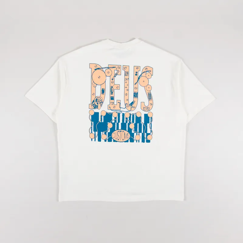 Deus Ex Machina Full Circuit T Shirt Vintage White