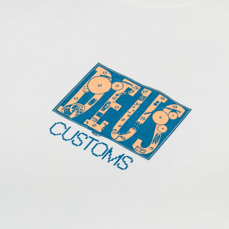 Deus Ex Machina Full Circuit T Shirt Vintage White-5