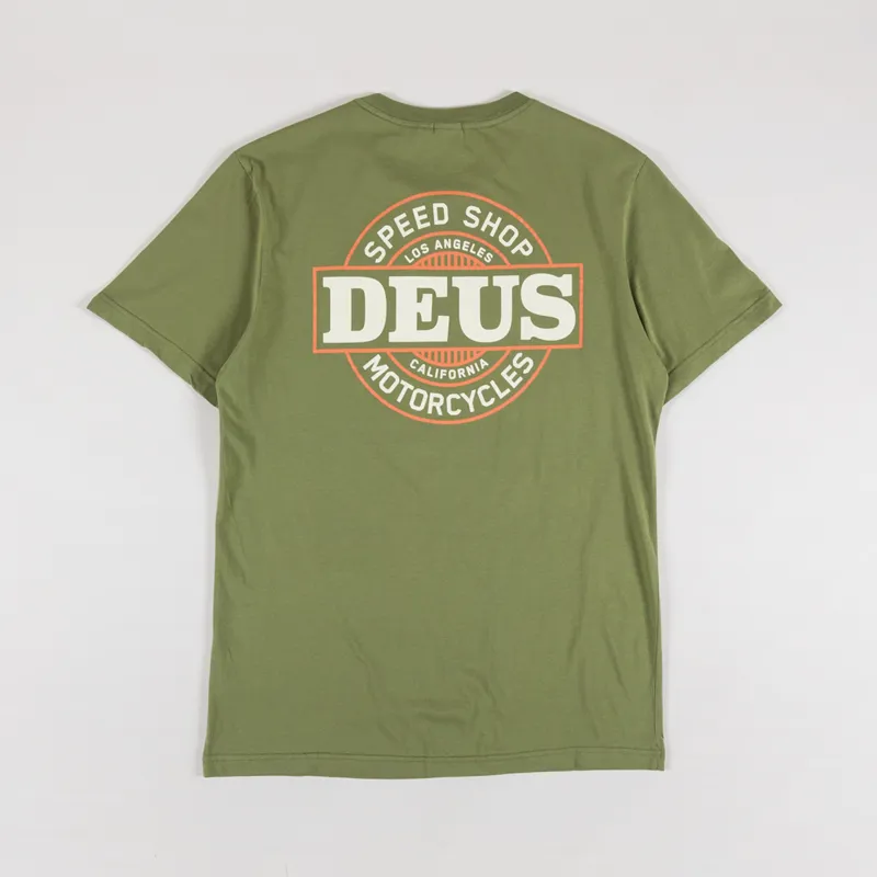 Deus Ex Machina Hot Streak T Shirt Loden Green