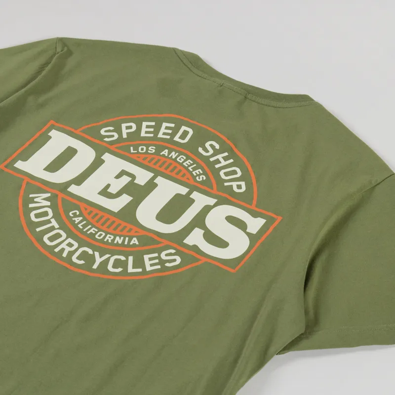 Deus Ex Machina Hot Streak T Shirt Loden Green-2