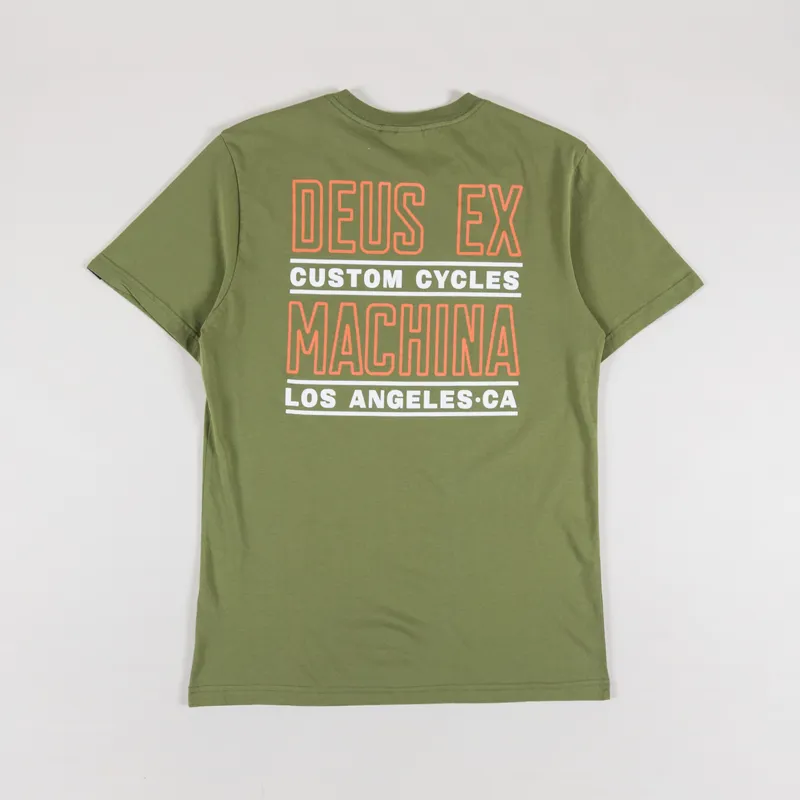 Deus Ex Machina Beam T Shirt Loden Green