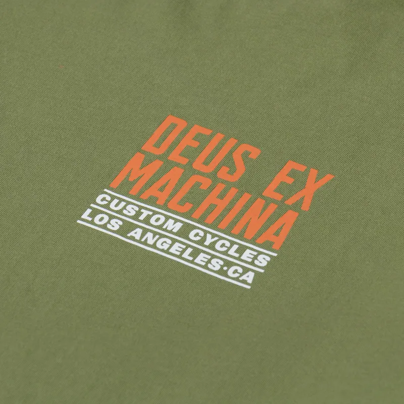 Deus Ex Machina Beam T Shirt Loden Green-5